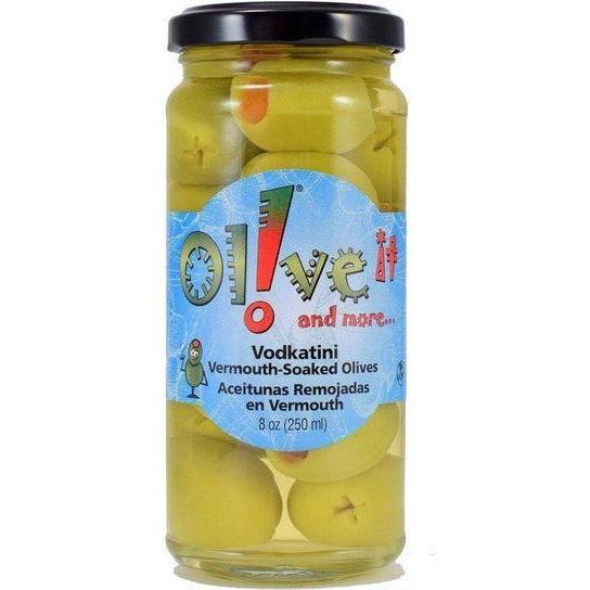 Vodkatini Vermouth Soaked Stuffed Olives-Olives-Balderson Village Cheese Store