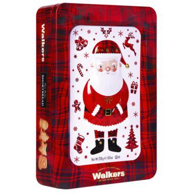 Walkers Santa Tin Festive Shortbread Shapes-Shortbread-Balderson Village Cheese Store