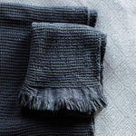 Wave Hand Towel - Charcoal-Blankets-Balderson Village Cheese Store