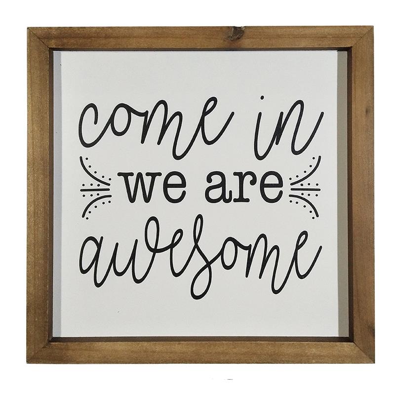 We Are Awesome Wall Plaque-Wall Decor-Balderson Village Cheese Store