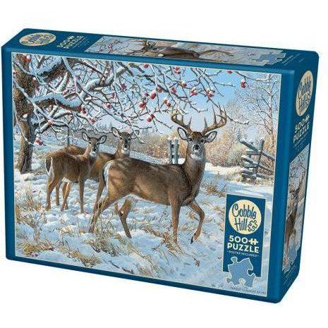 Winter Deer Puzzle-Jigsaw Puzzles-Balderson Village Cheese Store