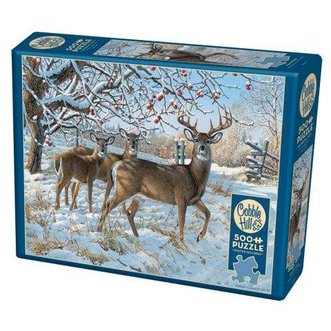 Winter Deer Puzzle-Jigsaw Puzzles-Balderson Village Cheese Store