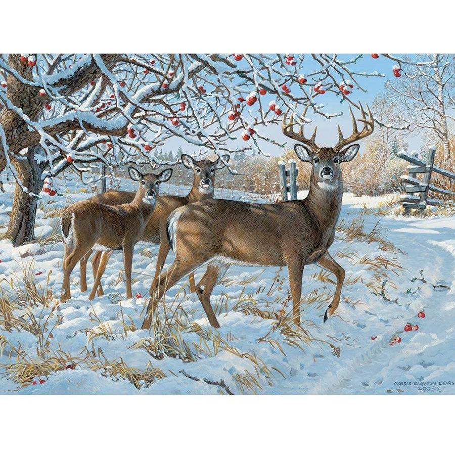 Winter Deer Puzzle-Jigsaw Puzzles-Balderson Village Cheese Store