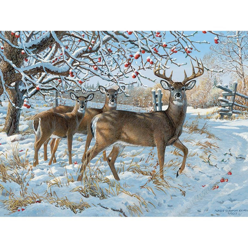 Winter Deer Puzzle-Jigsaw Puzzles-Balderson Village Cheese Store