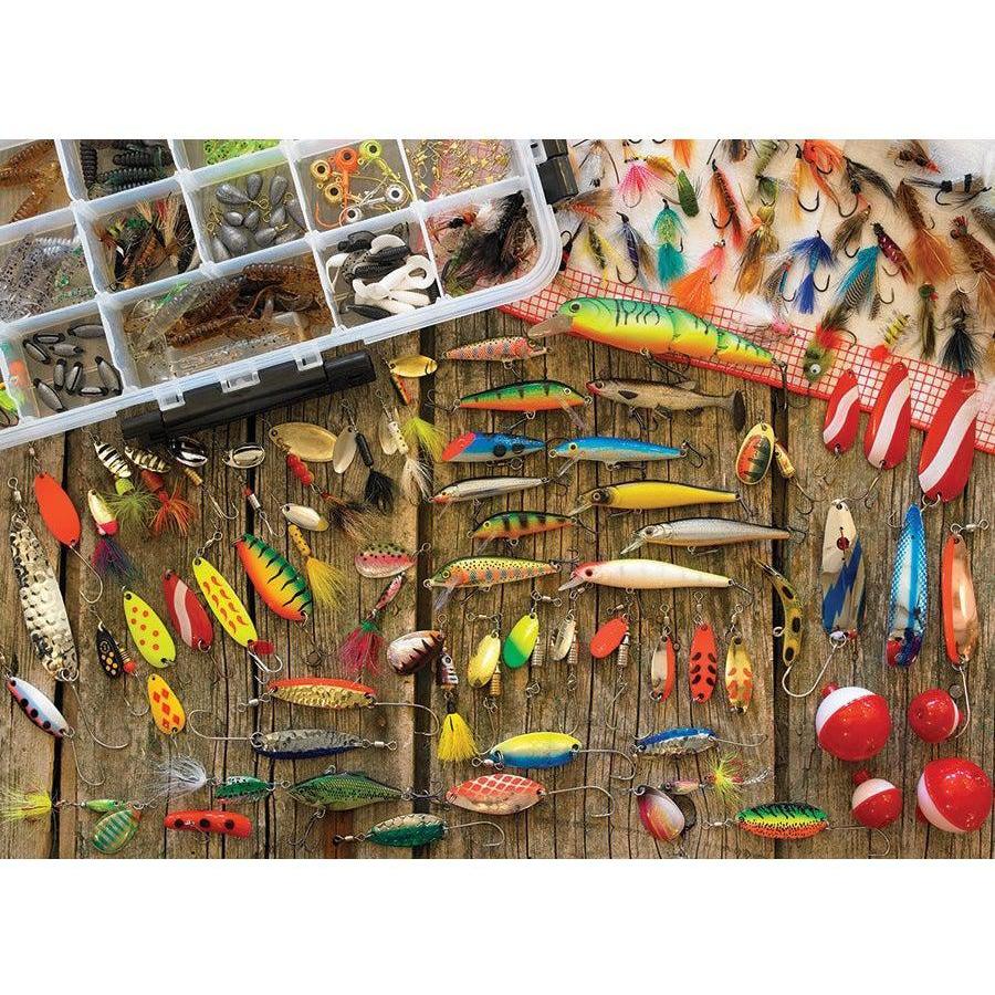 Fishing Lures Puzzle II-Jigsaw Puzzles-Balderson Village Cheese Store